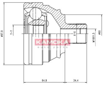 Шарнирный комплект KAMOKA 6426