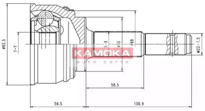 Шарнирный комплект KAMOKA 6542