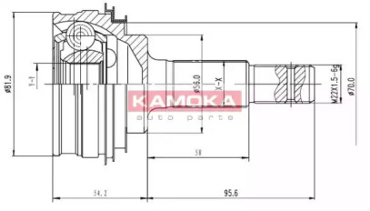 Шарнирный комплект KAMOKA 6592