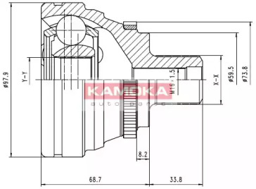 Шарнирный комплект KAMOKA 6604