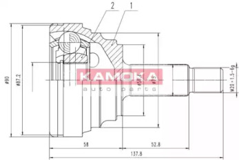 Шарнирный комплект KAMOKA 6606