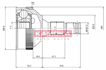 Шарнирный комплект KAMOKA 6616