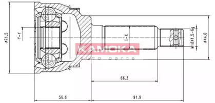 Шарнирный комплект KAMOKA 6630