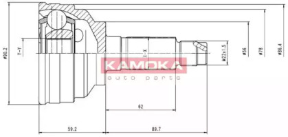 Шарнирный комплект KAMOKA 6642