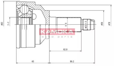 Шарнирный комплект KAMOKA 6644