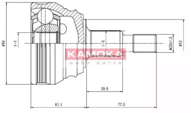 Шарнирный комплект KAMOKA 6680