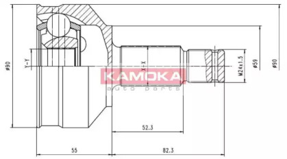 Шарнирный комплект KAMOKA 6696