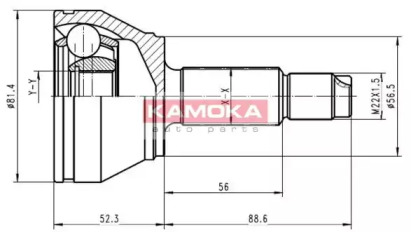 Шарнирный комплект KAMOKA 6708