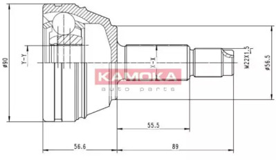 Шарнирный комплект KAMOKA 6710