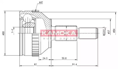 Шарнирный комплект KAMOKA 6712