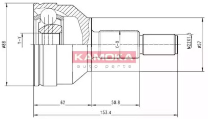 Шарнирный комплект KAMOKA 6716