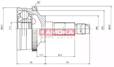 Шарнирный комплект KAMOKA 6828