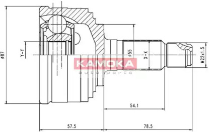 Шарнирный комплект KAMOKA 6830