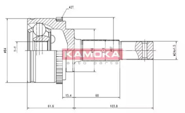 Шарнирный комплект KAMOKA 6844