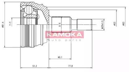 Шарнирный комплект KAMOKA 6864