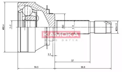 Шарнирный комплект KAMOKA 7002