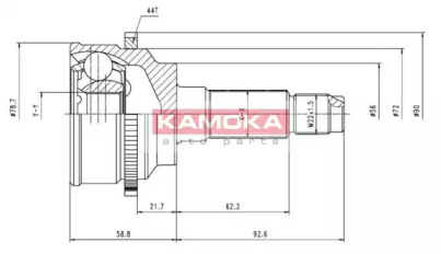 Шарнирный комплект KAMOKA 7044