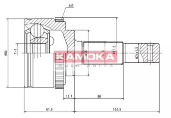 Шарнирный комплект KAMOKA 7081