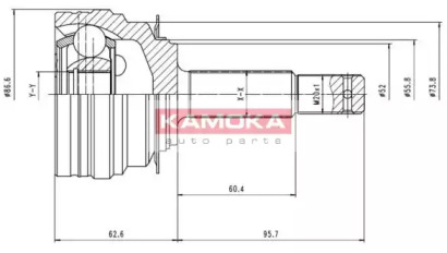 Шарнирный комплект KAMOKA 7098