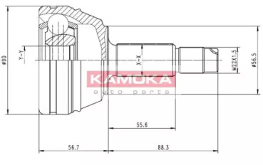 Шарнирный комплект KAMOKA 7126