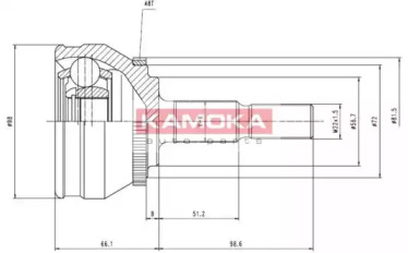 Шарнирный комплект KAMOKA 7128