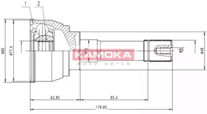 Шарнирный комплект KAMOKA 7142