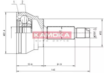 Шарнирный комплект KAMOKA 7350