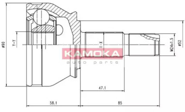 Шарнирный комплект KAMOKA 7412