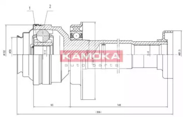 Шарнирный комплект KAMOKA 8711