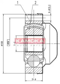 Шарнирный комплект KAMOKA 8713