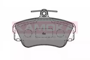 Комплект тормозных колодок KAMOKA JQ1011342