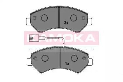 Комплект тормозных колодок KAMOKA JQ101150