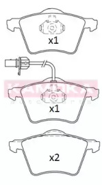 Комплект тормозных колодок KAMOKA JQ101165