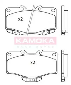 Комплект тормозных колодок KAMOKA JQ101184