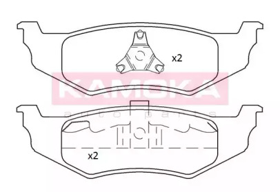 Комплект тормозных колодок KAMOKA JQ101192