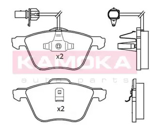 Комплект тормозных колодок KAMOKA JQ101198