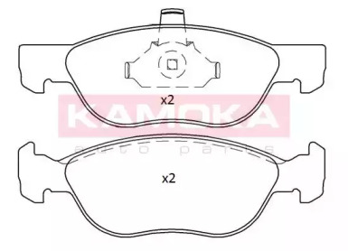 Комплект тормозных колодок KAMOKA JQ101201