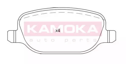 Комплект тормозных колодок KAMOKA JQ101203