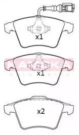 Комплект тормозных колодок KAMOKA JQ101205