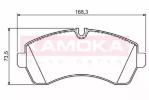 Комплект тормозных колодок KAMOKA JQ1012089