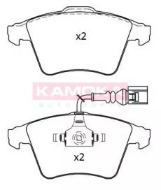 Комплект тормозных колодок KAMOKA JQ101213