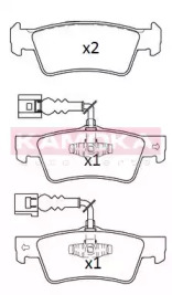 Комплект тормозных колодок KAMOKA JQ101216