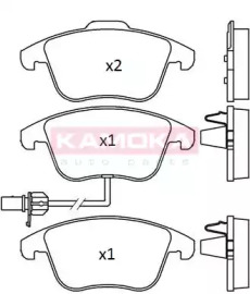 Комплект тормозных колодок KAMOKA JQ101231