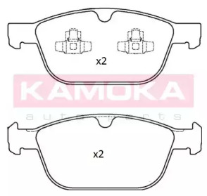 Комплект тормозных колодок KAMOKA JQ101233