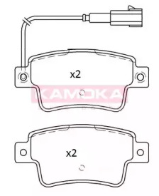 Комплект тормозных колодок KAMOKA JQ101241