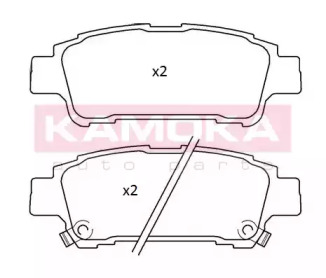 Комплект тормозных колодок KAMOKA JQ101252