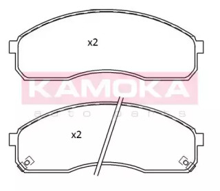 Комплект тормозных колодок KAMOKA JQ101254