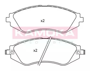 Комплект тормозных колодок KAMOKA JQ101257