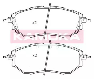 Комплект тормозных колодок KAMOKA JQ101259