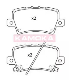 Комплект тормозных колодок KAMOKA JQ101261